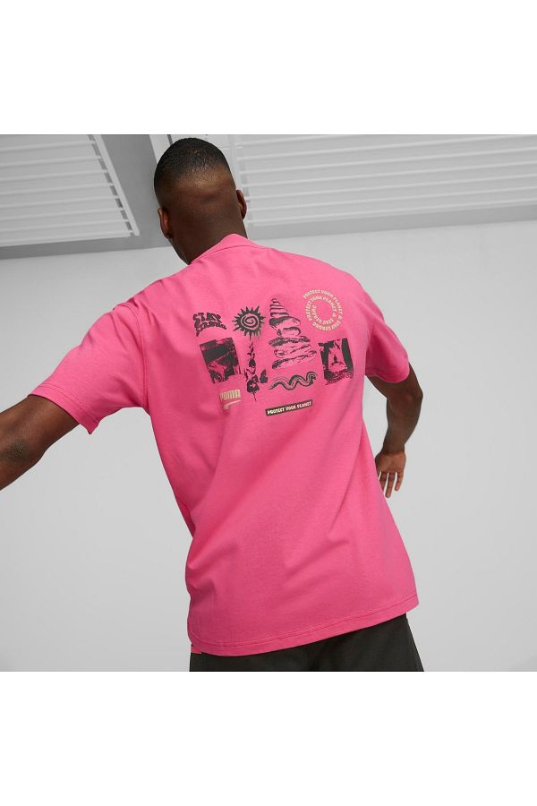 Puma t shirt pink store