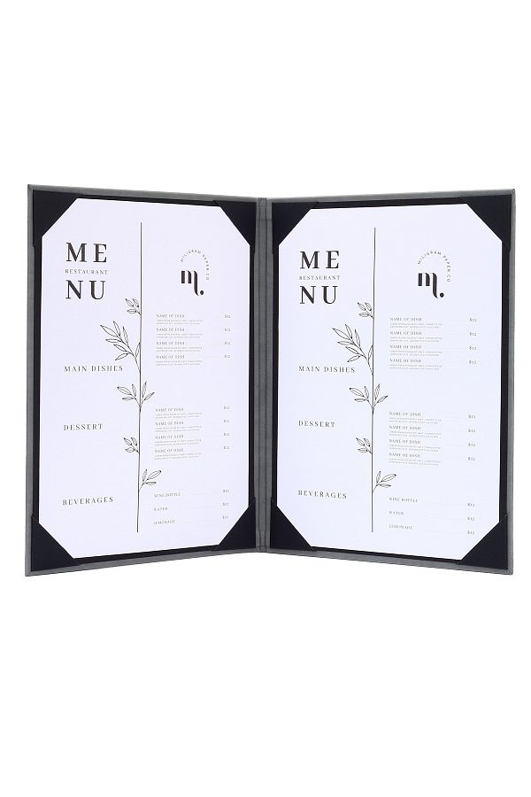 Milim Matbaa-Gray Menu Container 1