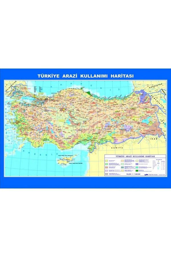 Okul Dünyası-خريطة استخدام الأراضي التركية 70x100 سم 1