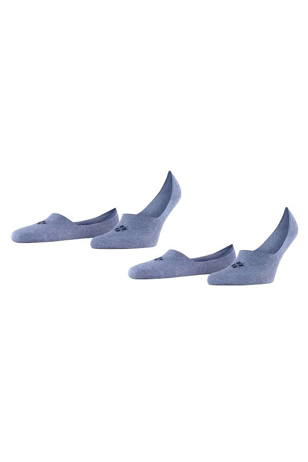 Burlington-2er-Pack Herren Füßlinge – Casual IN, rutschfester Absatz, Einfarbig 1