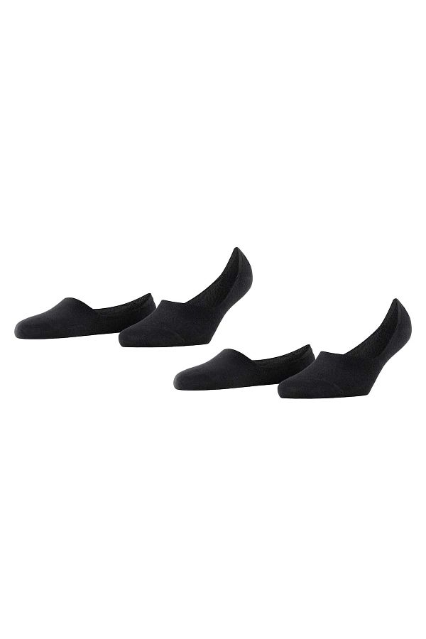 Burlington-Damen Füßlinge, 2er-Pack – Everyday IN, rutschfester Absatz, einfarbig 1