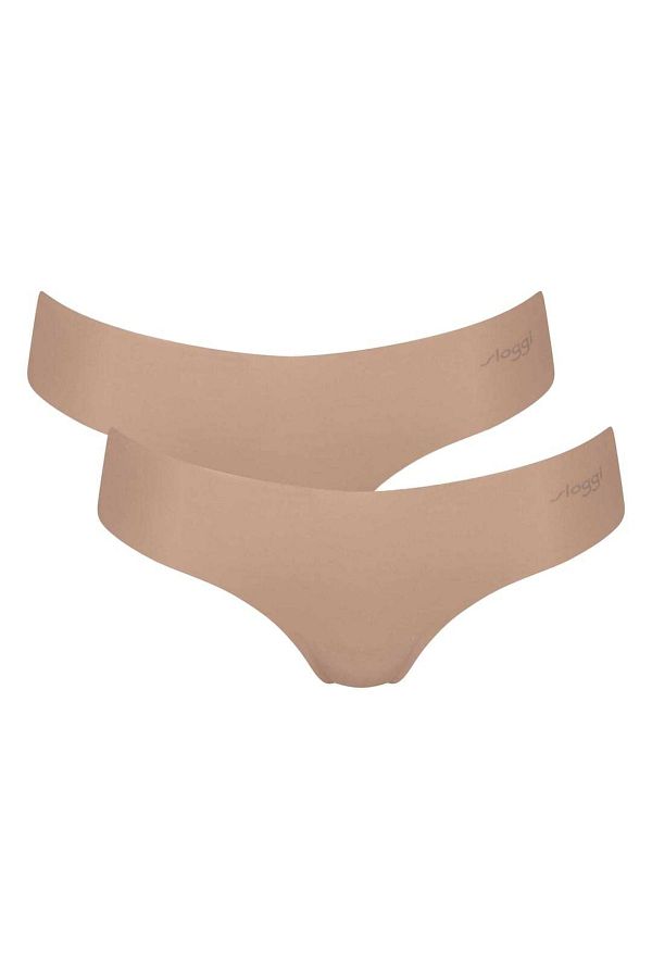SLOGGI-Damen String, 2er Pack - Zero Microfibre 2.0 Hipstring, Mikrofaser, einfarbig 1