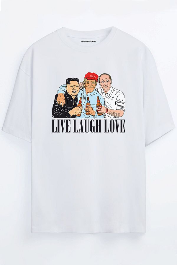 LAPS Kim Jong Un Trump Putin Besties Printed Unisex Oversize T
