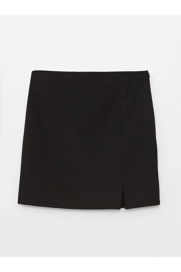 LC Waikiki Xside Women's Straight Mini Skirt with Zippered Waist