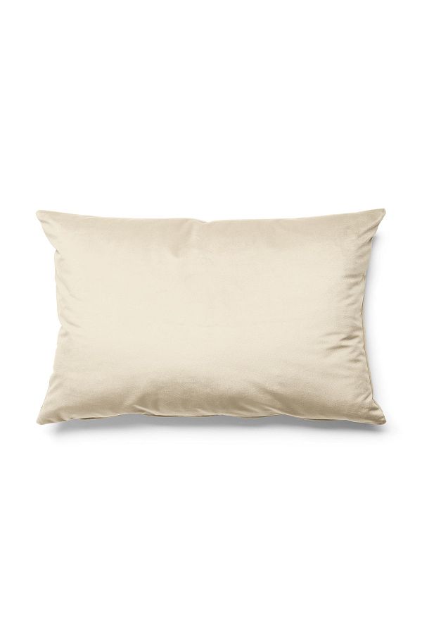 Pilloveland Solid Color Single Color Throw Pillow Cover Upholstery Suede Fabric 50 30 Cm Cream Trendyol