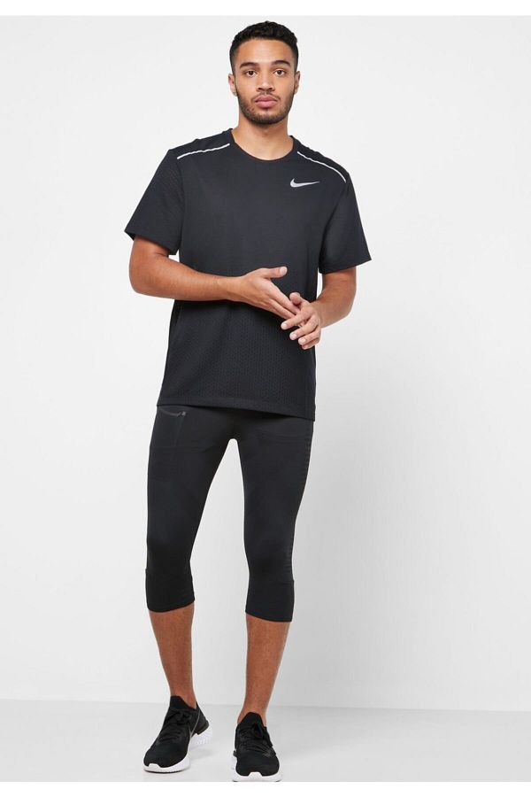 Nike Men s Tech Pack 3 4 Running Leggings Black Reflective Trendyol