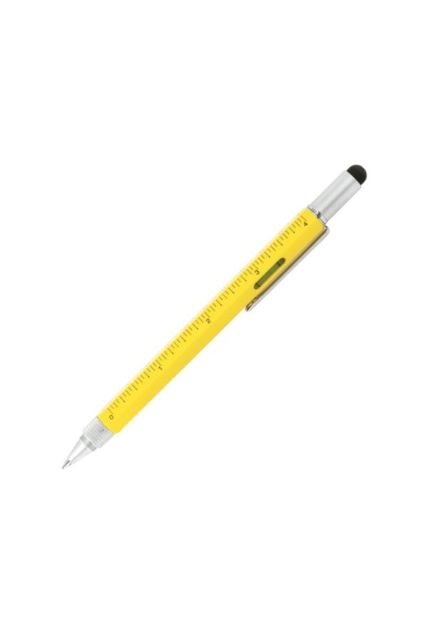 SEDEF SİLVER-Engineer Pen with Spirit Level, Ruler and Screwdriver 1