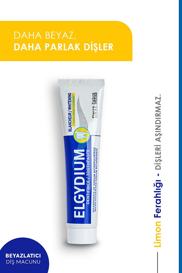 Elgydium-75 ml Whitening Fresh Lemon Flavored Toothpaste 1