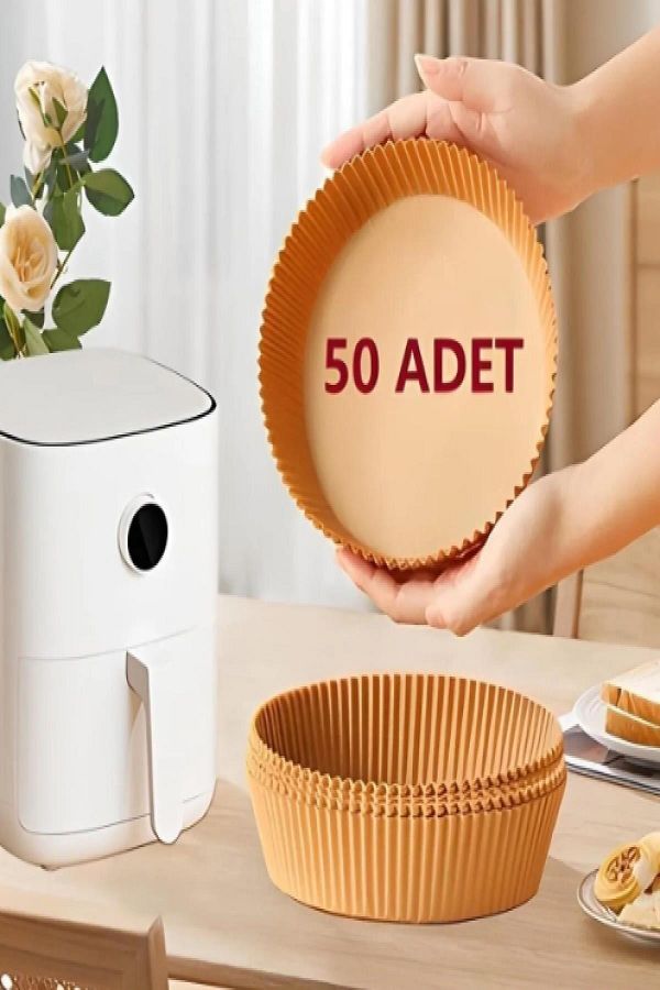 MasterCar-50 Pieces of Airfryer Baking Paper Compatible with All Models Air Fryer Xiaomi Philips Oil-Free Baking 1