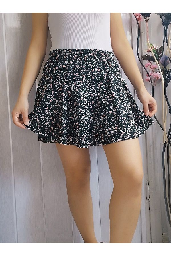 Asymmetrical mini skirt pattern top