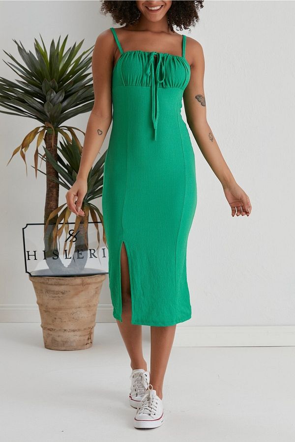 Front tie summer dress top