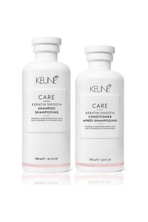 Keune-Keratin Smooth Shampoo and Conditioner - 300 ml & 250 ml Set of 2 1