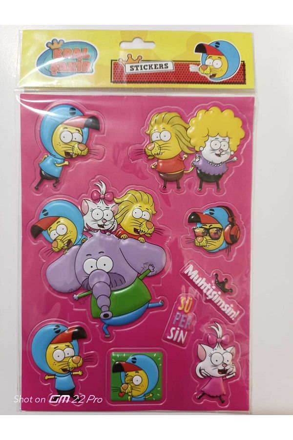 Cem-2Pcs A4 Size Embossed Stickers 1