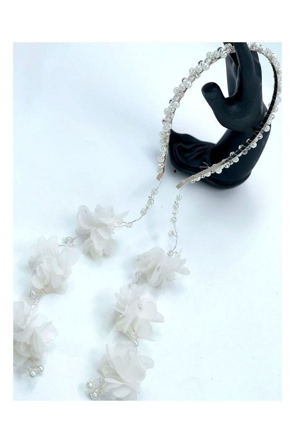 QUEEN AKSESUAR-Special Design Luxury Crystal Stone Pearl Pendant Lamp Flower Metal Crown Adult Child Bridesmaid Bride Engagement 1