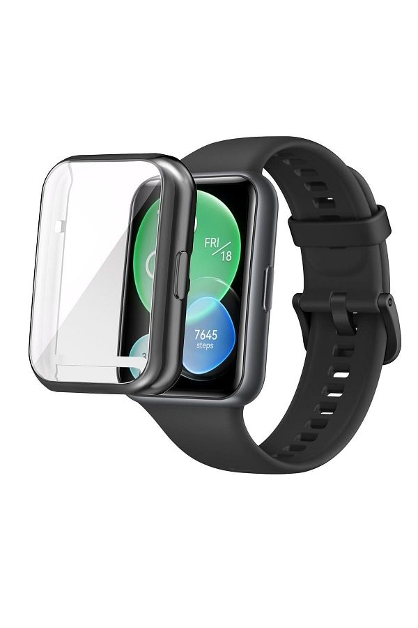 Fibaks Huawei Watch Fit 2 Case Case And Screen Protector 360 Full Protection Cover Trendyol