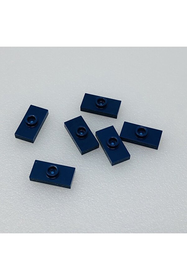 LEGO Orjinal Aksesuar Plate Modified 1 X 2 Jumper Lacivert Düz Fayans Tuğla 8 Adet Gönderilecek