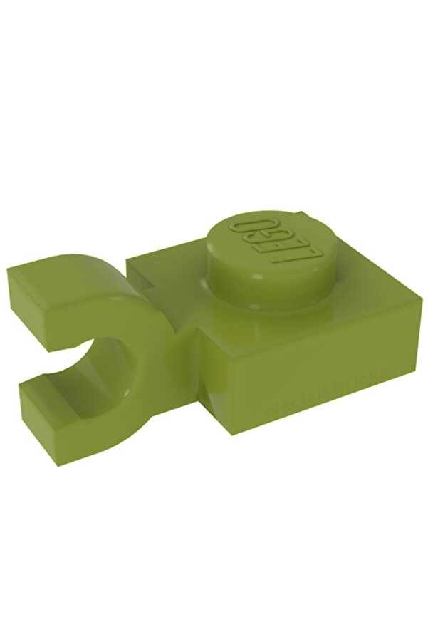 LEGO Aksesuar Plate Modified 1 X 1 Fıstık Yeşili Yatay Clipli Düz Tuğla 4 Adet Gönderilecek
