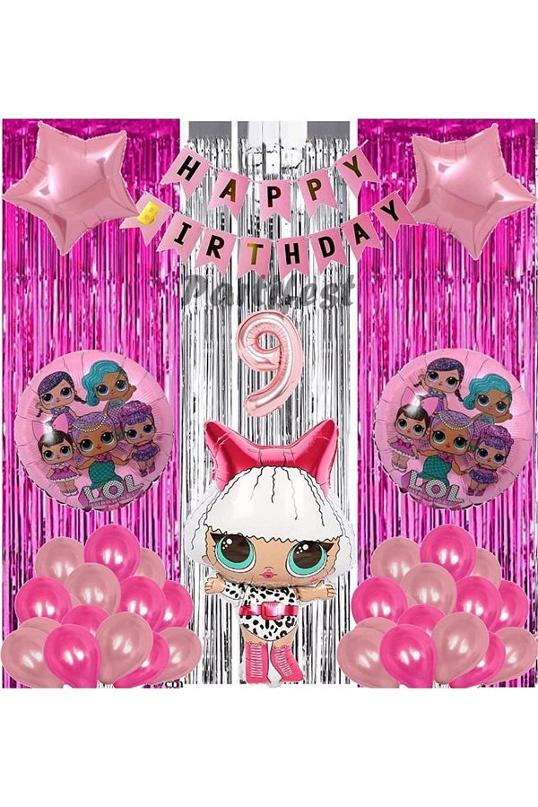 Parti Station Diva Lol Surprise 9 Year Old Balloon Set Lol Baby Balloon Set Lol Birthday Party Set