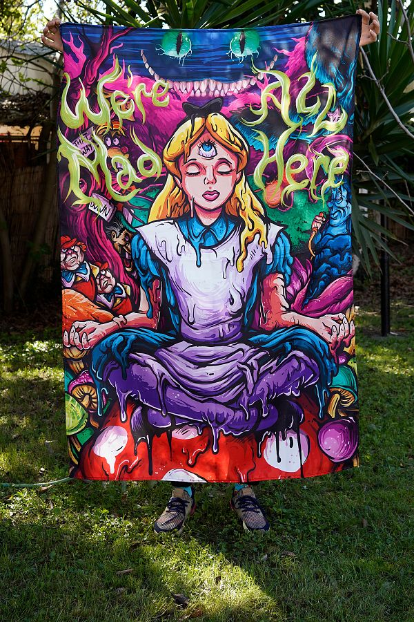 Alice in wonderland psychedelic tapestry online