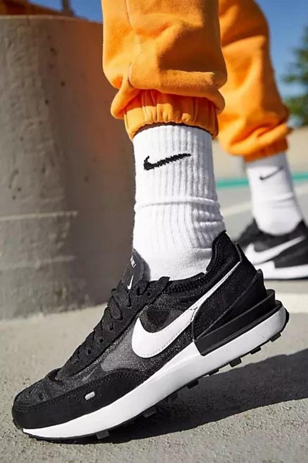 Nike Waffle One Black Women s Running Training Sneakers Trendyol