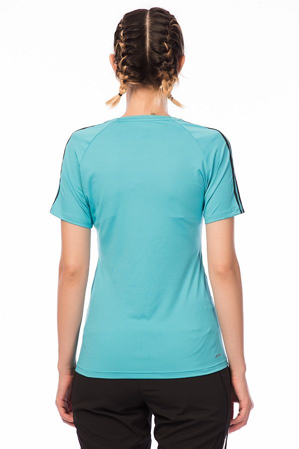 adidas D2M TEE 3S Women s Sports Blue T shirt Trendyol