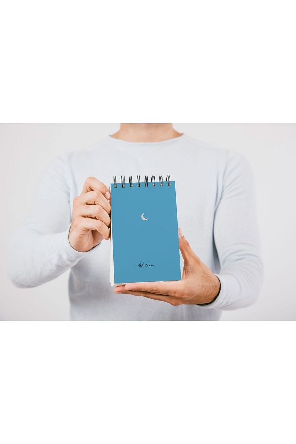 AKILLICA-Memo Pad Notebook 10 X 13.5 Cm Unlined Notebook Cardboard Cover Spiral Notebook Notebook 1