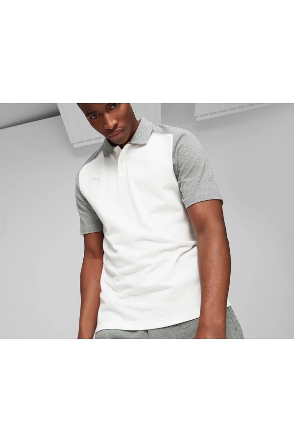 Puma 657991 Teamcup Casuals Polo Neck T shirt Dry cell Men s T Shirt White Trendyol
