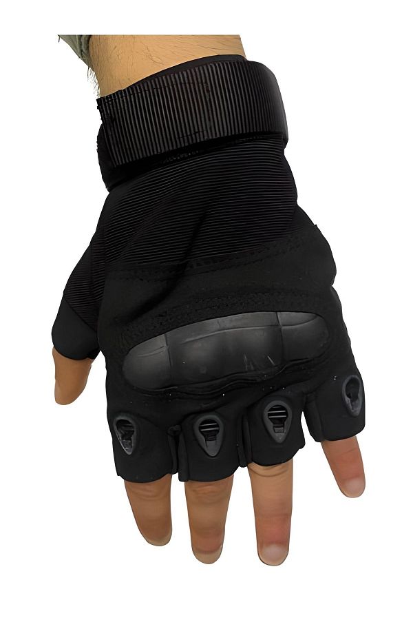 REEBOW TACTICAL Tactical Military Cut Finger Bone Gloves Operation Gloves Khaki Trendyol
