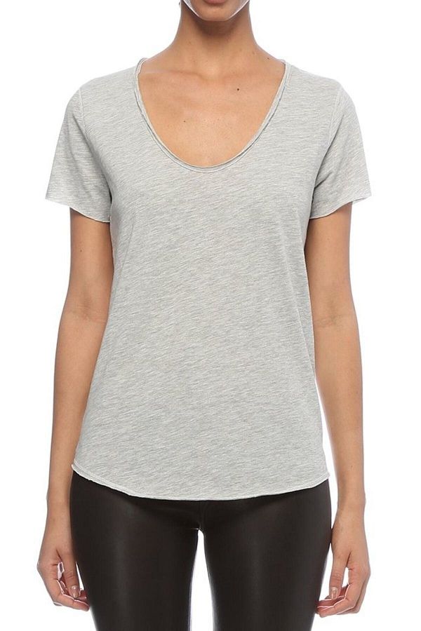 BASIC&CO-Women's Gray T-Shirt Urb001 1