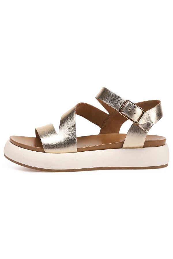 Inuovo Sandals Gold colored Flat Trendyol