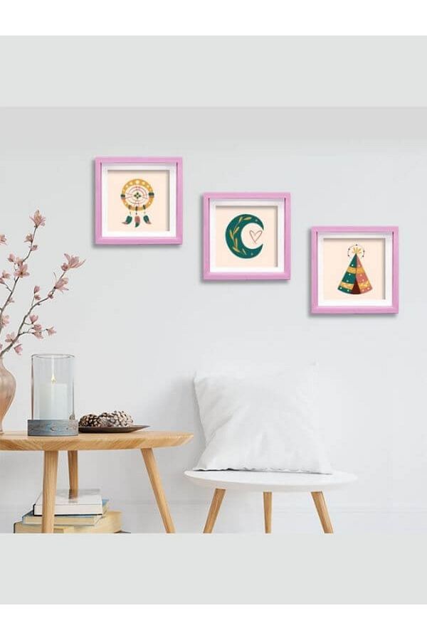 Özcan Tasarım-Adhesive Plug-in Colored Classic Square Frame - Colored Frame - Colored Square Frame 1