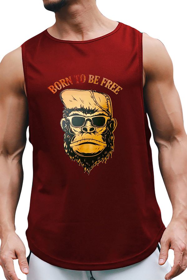 BLUU-Bornfree Sleeveless Athlete T-shirt Tank Top Sports Athlete 1