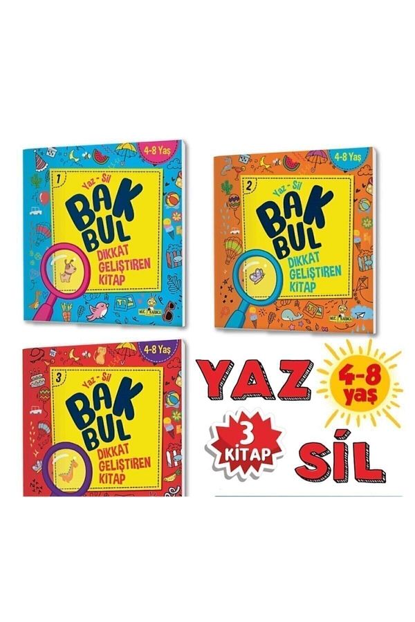 Yükselen Zeka Yayınları-Inventor Look at Your Tummy Find Attention-Enhancing Book Series (4-8 Years) Summer-sil Rising Intelligence 1