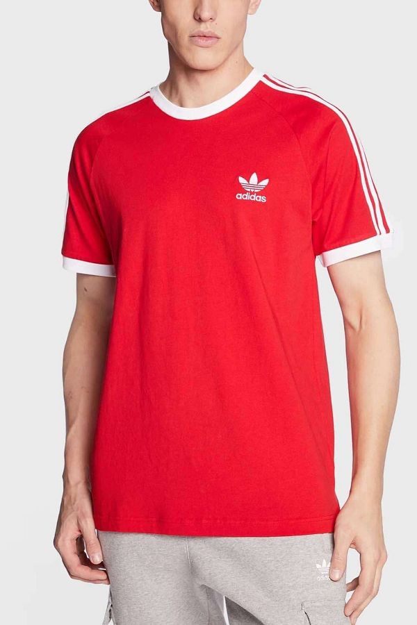 Red adidas tee shirt new arrivals