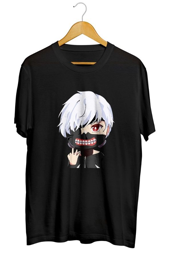 karikatürstore-Ken Kaneki Chibi Printed Unisex T-Shirt 1