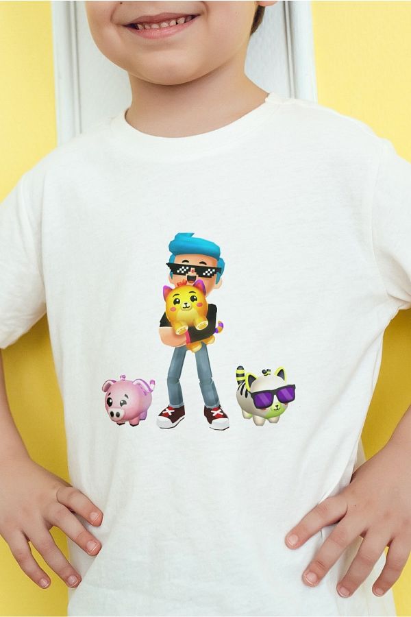 yirmi-Unisex Pk Xd Cat Printed T-Shirt 1
