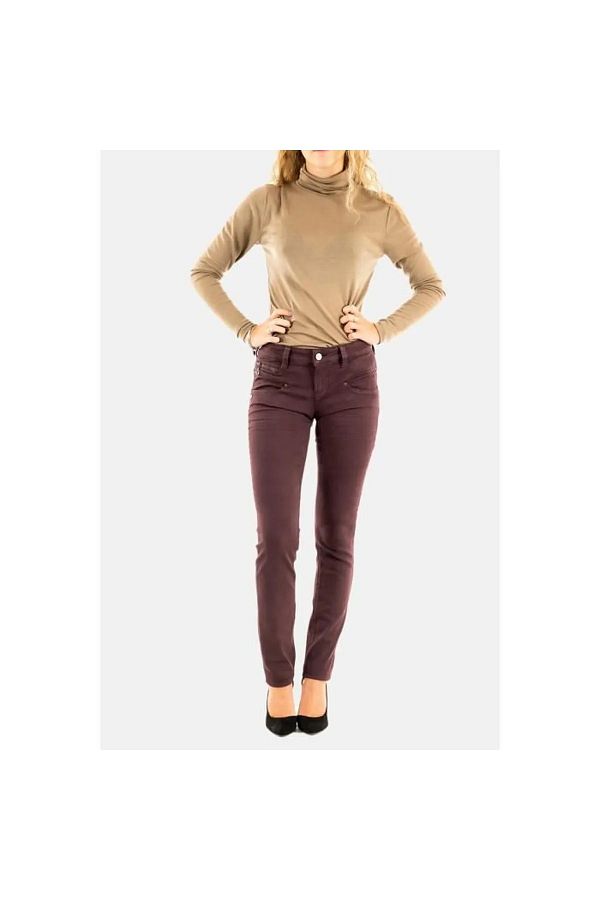 Freeman T. Porter Women s Low Waist Zipper Detailed Slim Fit Jeans Trendyol