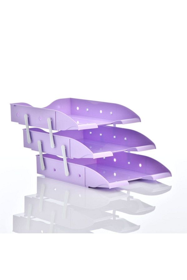 Ops-Document Shelf Movable Pastel Purple Triple 1