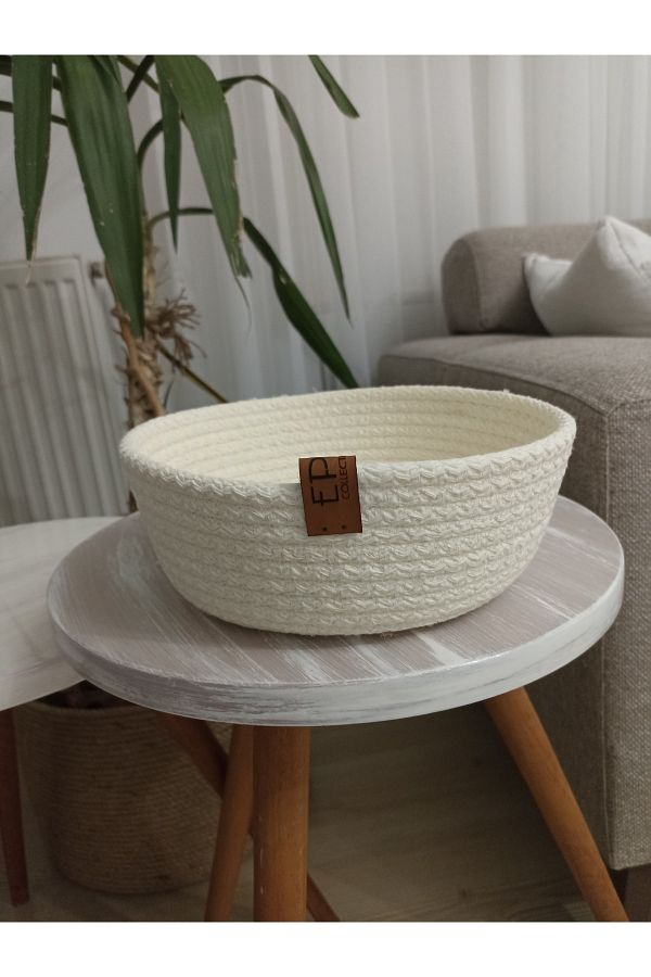 epncollection-Basket Bread Multi-Purpose Wicker Basket Presentation Knitted 1 Piece 1