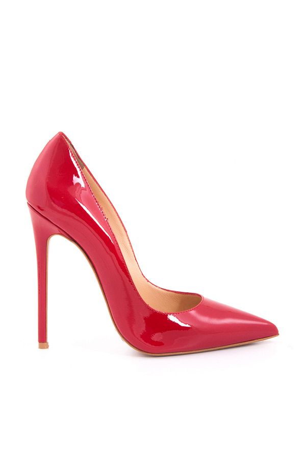 Rouge-Leather Stiletto Women's Classic Shoes 5025-01 1