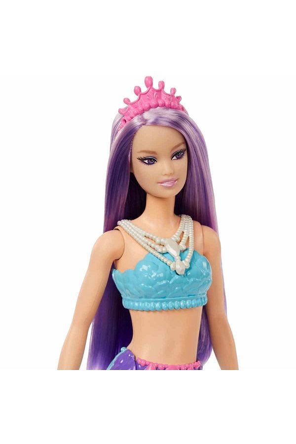 Barbie Dreamtopia Mermaid Dolls Purple Hair pink Crown Trendyol