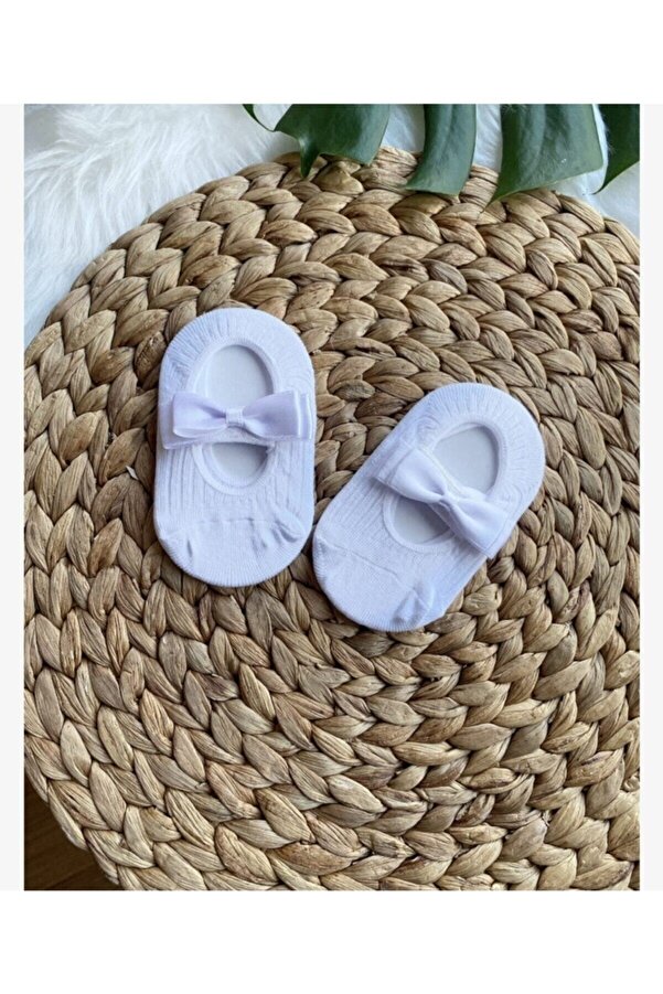 ArdenKids Beyaz Bebek Babet Çorap