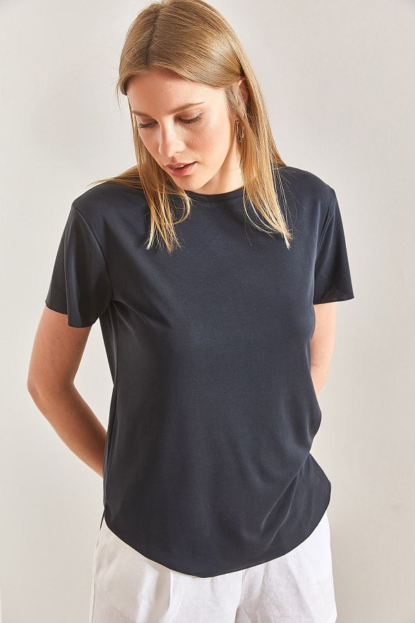 Bianco Lucci-Γυναικείο μπλουζάκι Modal Casual Basic 1