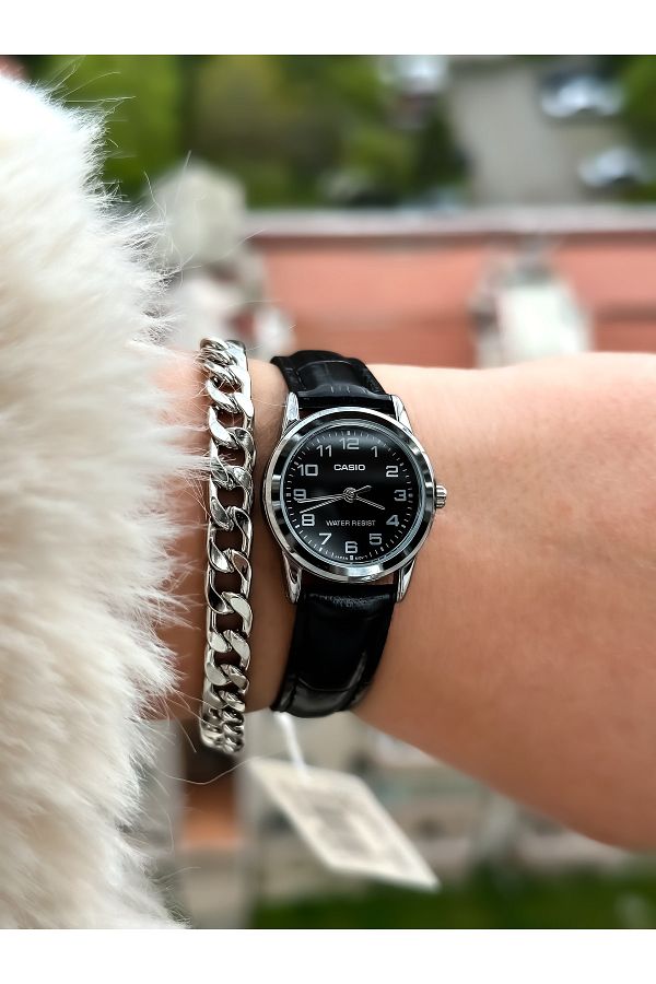 Casio Brand Small Case Retro Model Black Leather Band Numeral Wristwatch bracelet Trendyol