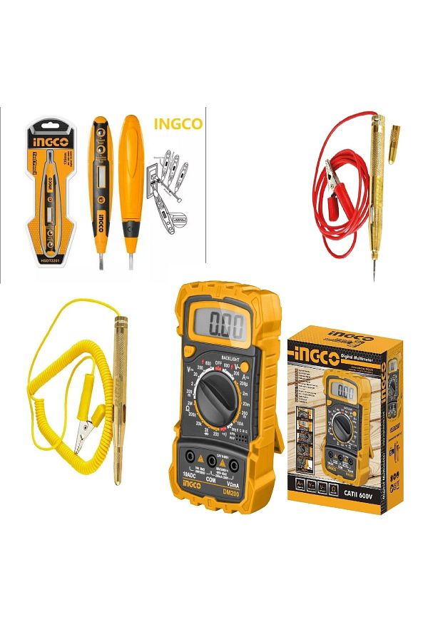 Rico-Auto Check Ingco Digital Digital Avometer Multimeter Measure Tool Current Voltage Resistance Meter 1
