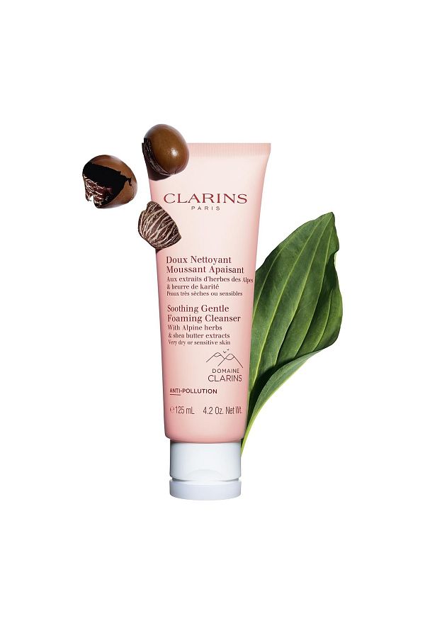 Clarins-Soothing Gentle Foaming Cleanser 125 Ml - Foam Cleanser for Dry and Sensitive Skin 1