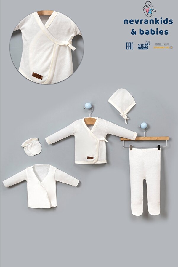 nevrankids Unisex Bebek Krem Yeni Doğan Bebek Acil Ihtiyac Seti