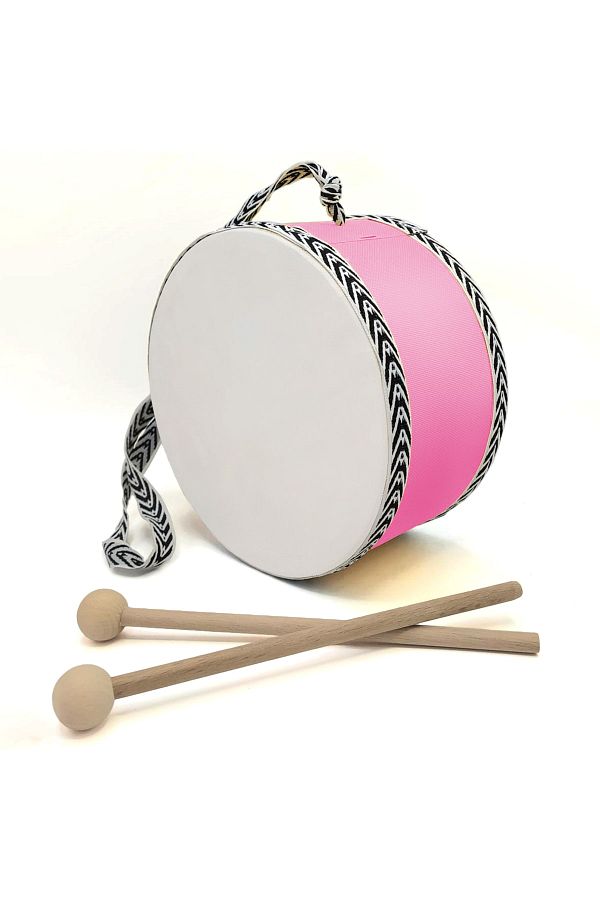 BAKSEPETE-Handmade Leather Toy Children's Drum Pink (1-5 YEARS) 1