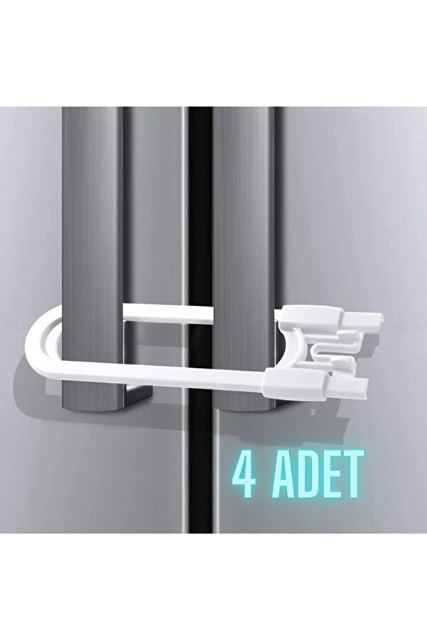 Miningaa 4 Adet Raylı Dolap Kilidi Çocuk Bebek Güvenliği Emniyet Kilidi Çocuk Bebek Güvenlik Emniyet Seti