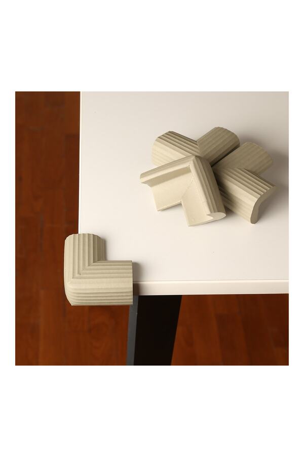 Miningaa 4 Adet Köşe Koruyucu Yastık Saf Kauçuk Masa Sehpa Kenar Köşe Koruyucu Çocuk Bebek Emniyet Koruma